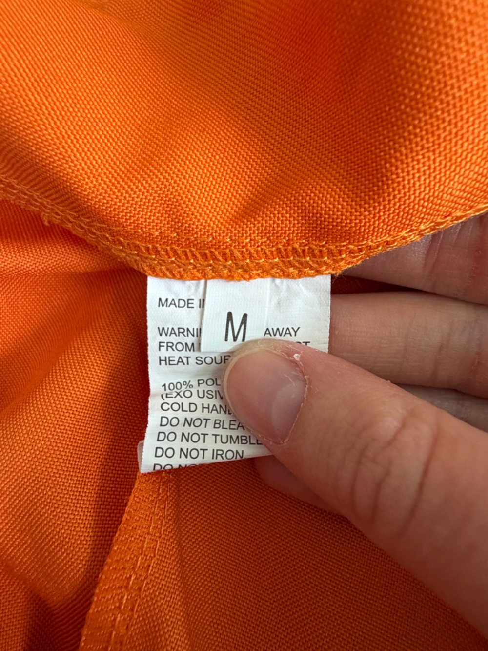 Women's Orange Wide-Leg Jumpsuit - Picture 3 of 4